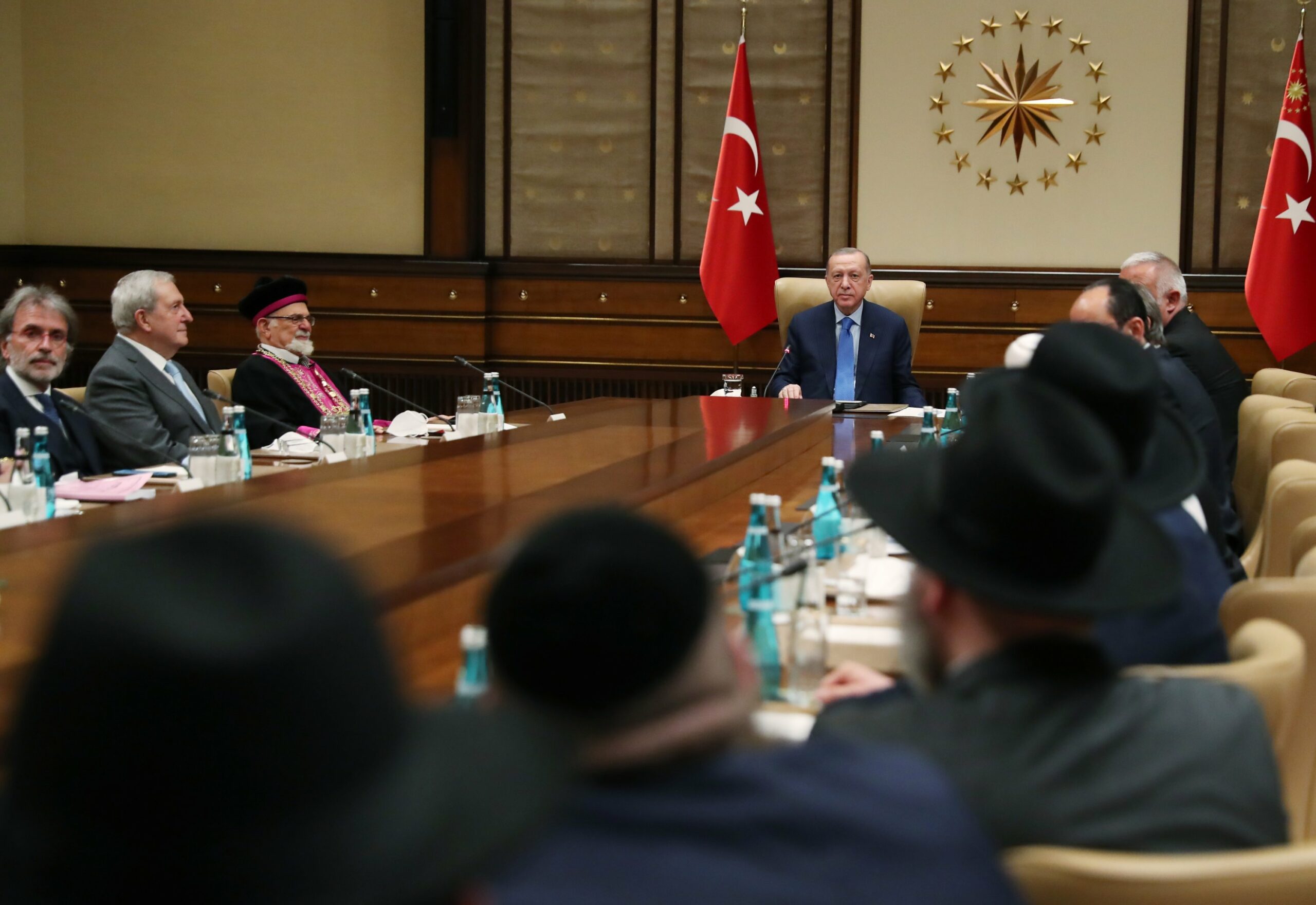 Rabbikkal tárgyalt a török elnök