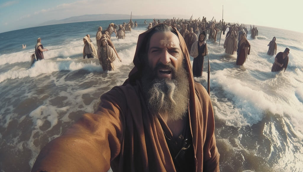 Így vezette ki a selfiező Mózes a zsidókat Egyiptomból