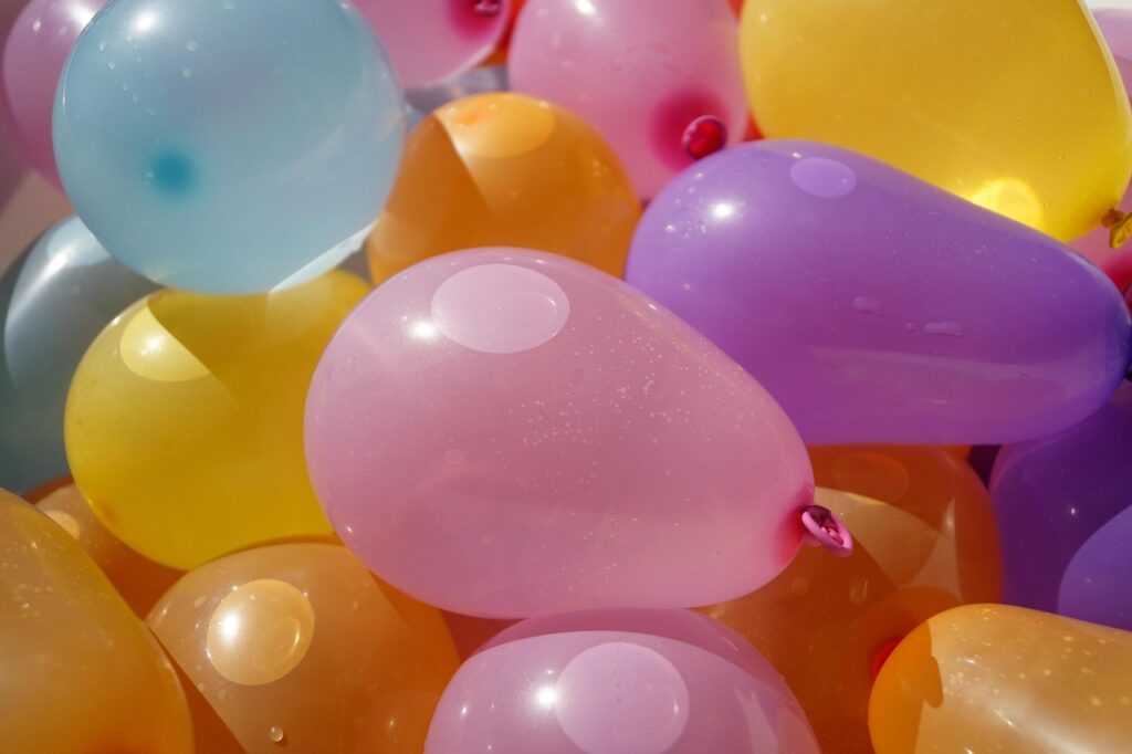 balloon, water bomb, color, summer, kid, entertainment, fun, nature, hot, sunshine