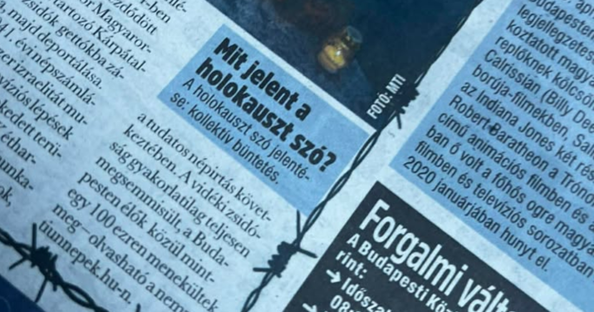 Hogy történhetett meg ez? A Metropol szerint a holokauszt „kollektív büntetést”...