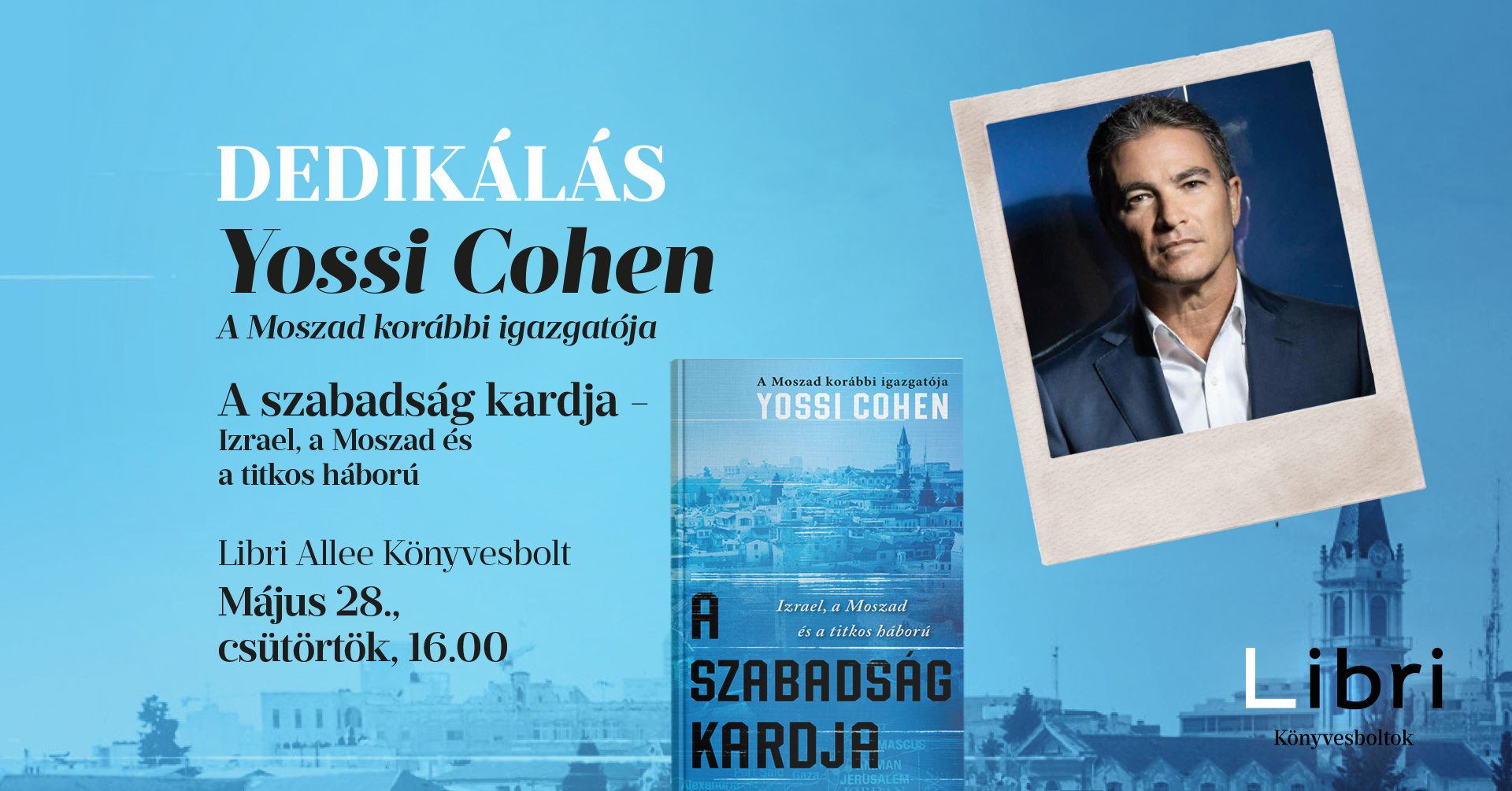 Budapesten mutatja be új könyvét a Moszad legendás kémfőnöke