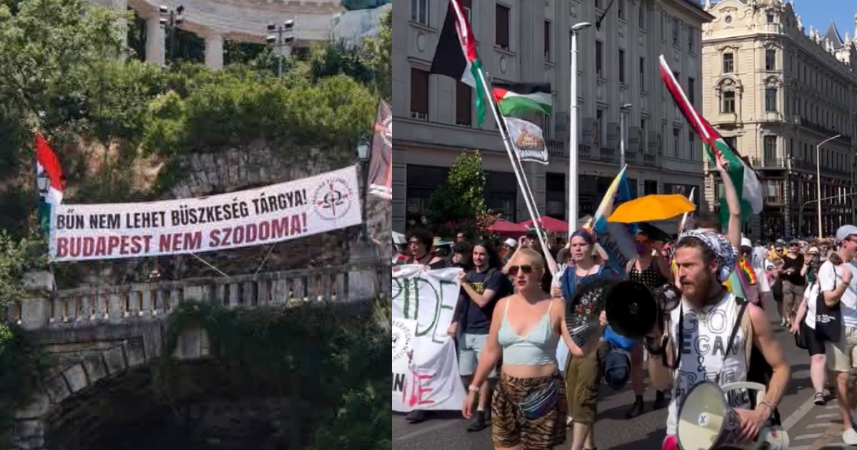 „Izrael egy terrorállam” – így áradt a szeretet az anticionistákból a Budapest...