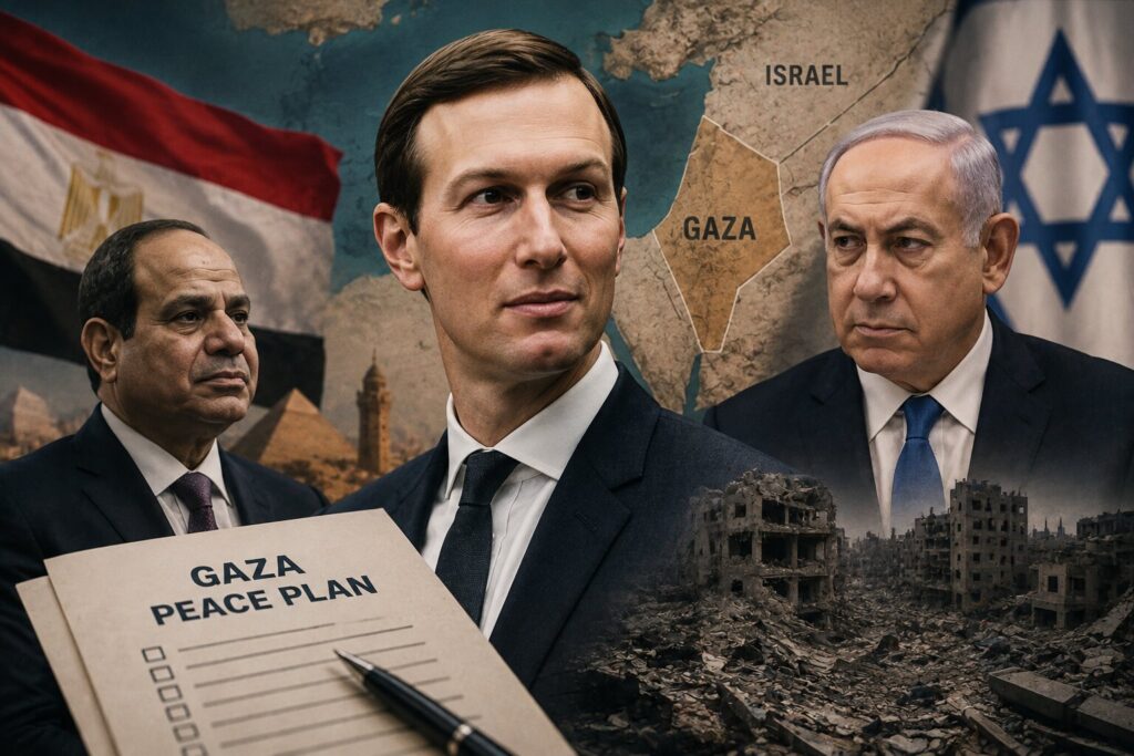Kushner a Közel-Keletre utazik Trump gázai béketervéről egyeztetni