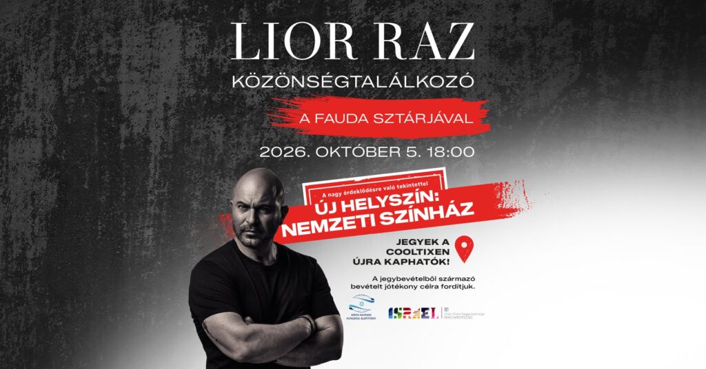 Új helyszínen tartják meg a Fauda sztárjának budapesti közönségtalálkozóját