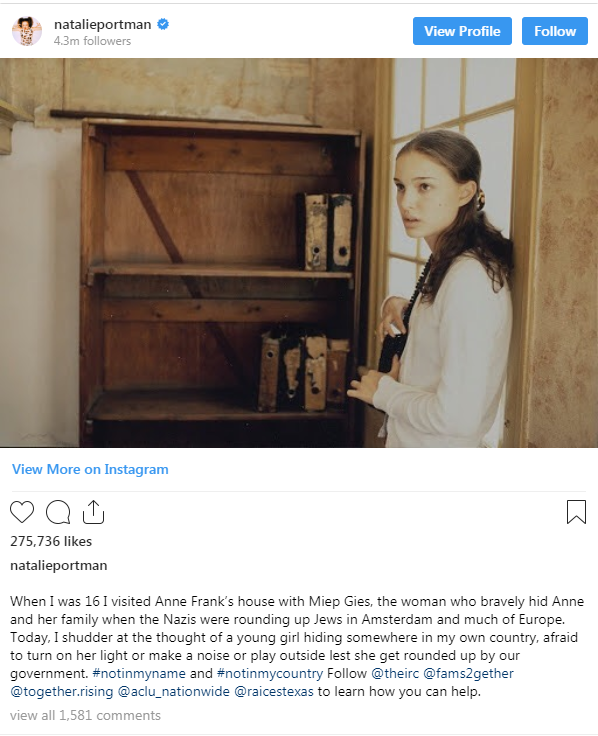 Natalie Portman's Instagram