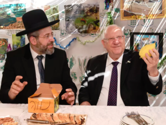 David Lau Reuven Rivlin Szukkot
