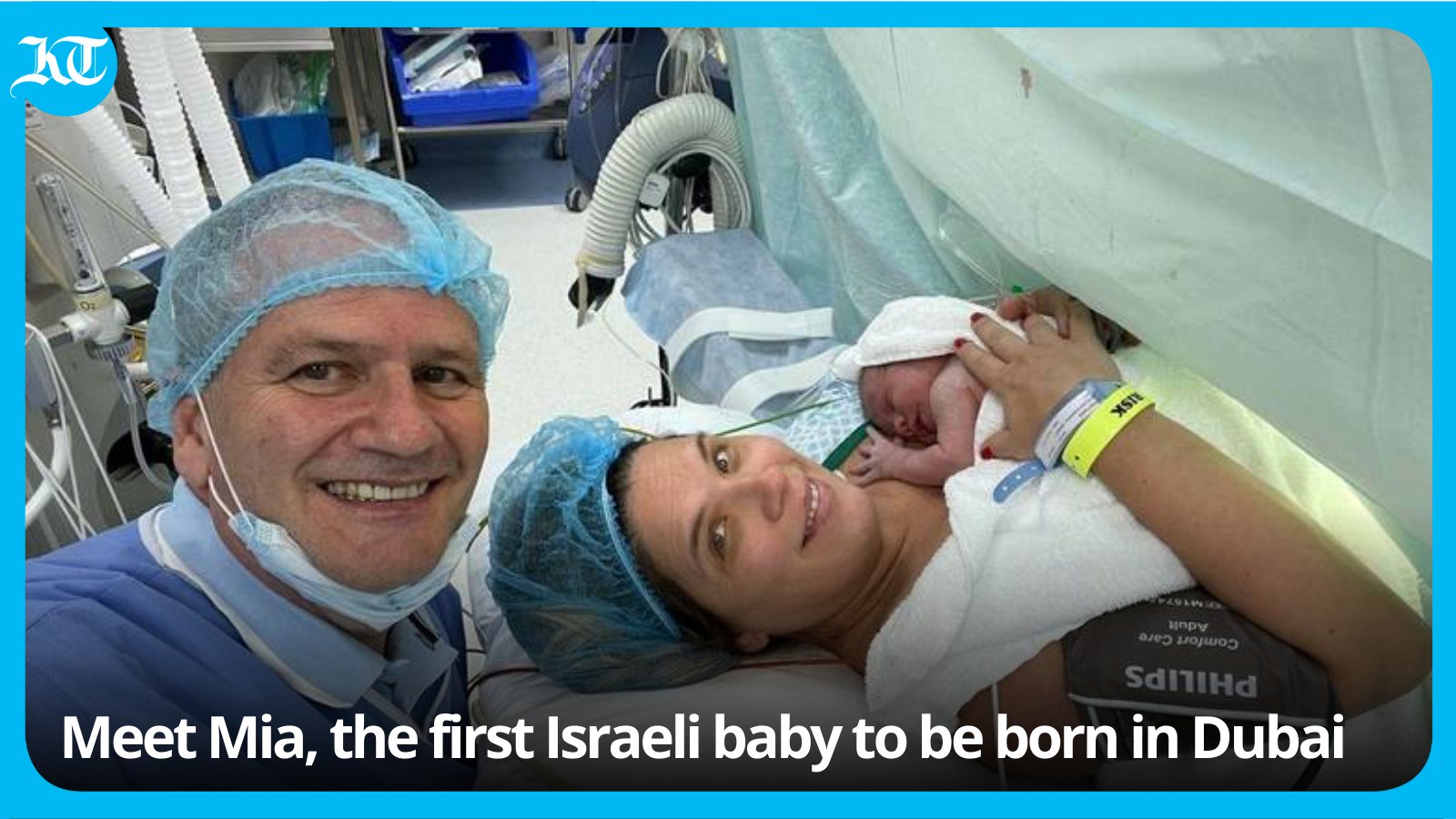 Mia, az első izraeli baba, aki Dubajban született