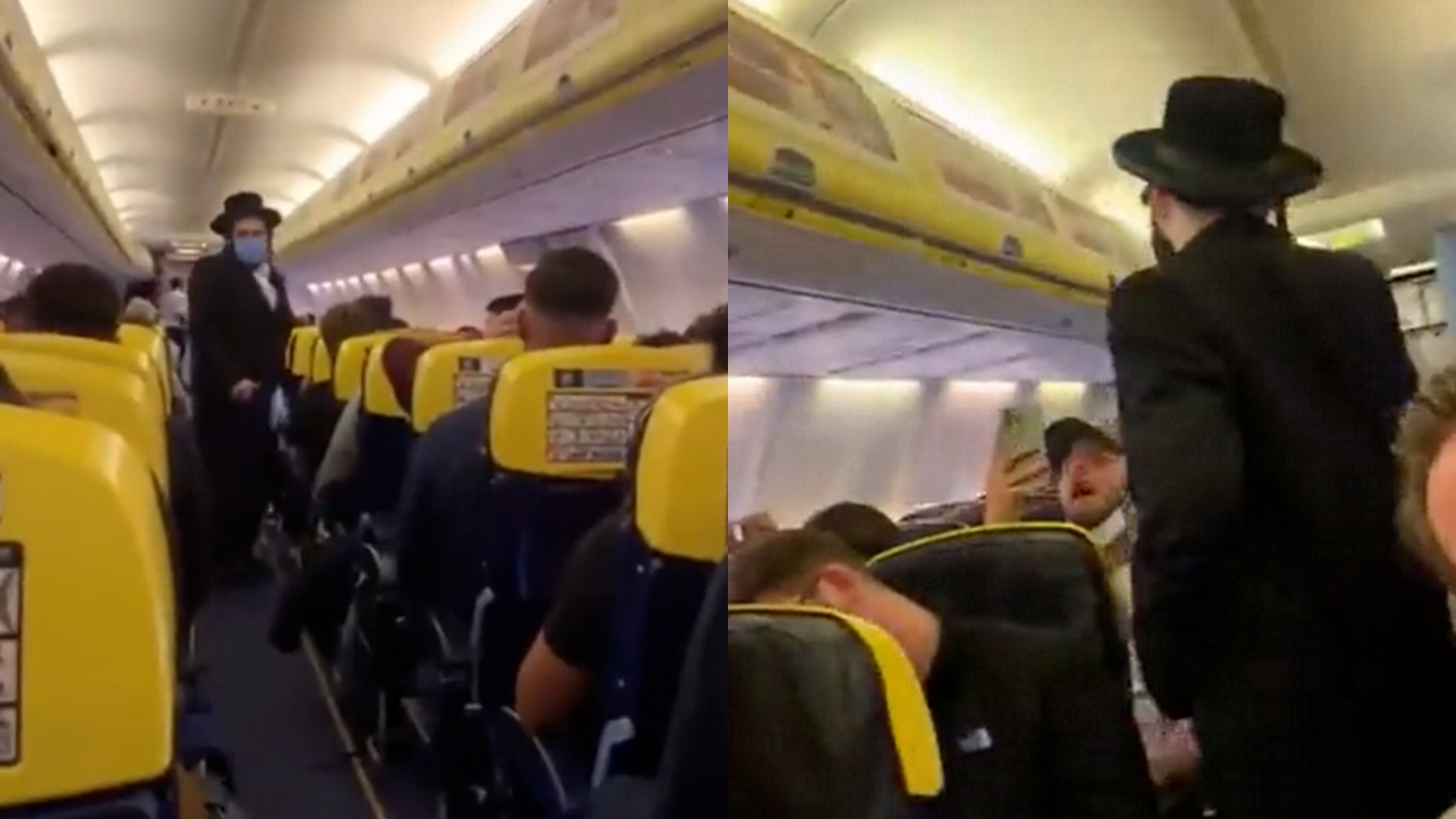 Antiszemita brit futballhuligánok garázdálkodtak egy Ryanair járaton — videó