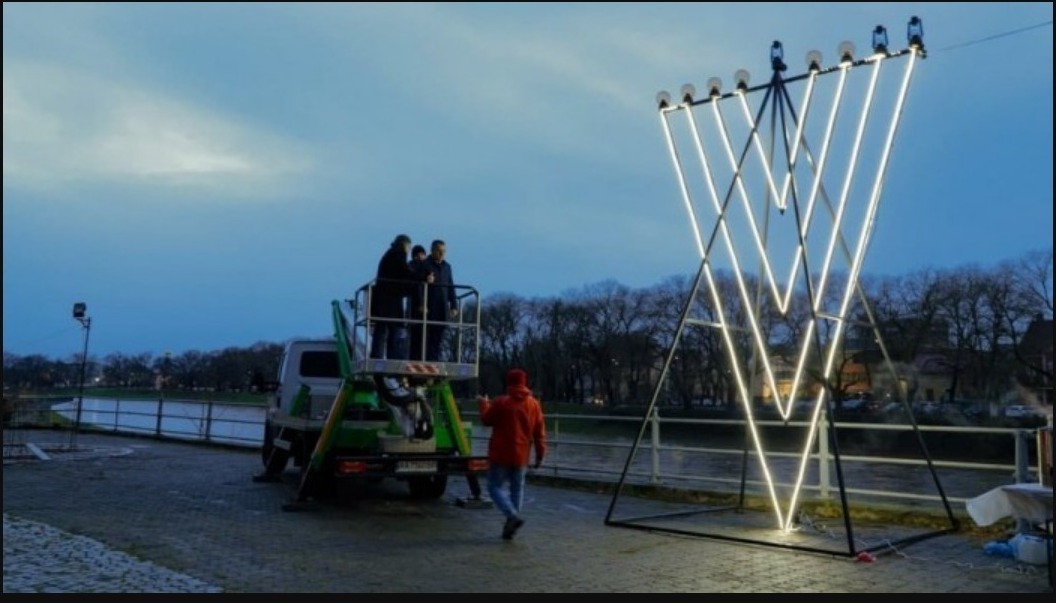Hanukkah menorah in Ukraine was desecrated and thrown into the river